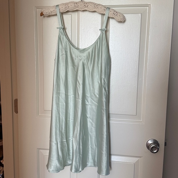 Dior Mint Green Nightgown Slip Dress - Picture 1 of 11